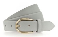 Vanzetti 30Mm Leather Belt W90 GüRtel Light Grey Hellgrau Neu