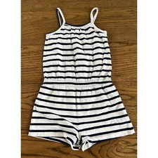Baby Gap Little Girls Striped Shorts Romper Sz 4