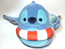 Disney Lilo  Stitch Squishmallow Plush Stitch Wearing Life Preserver Swim Tube