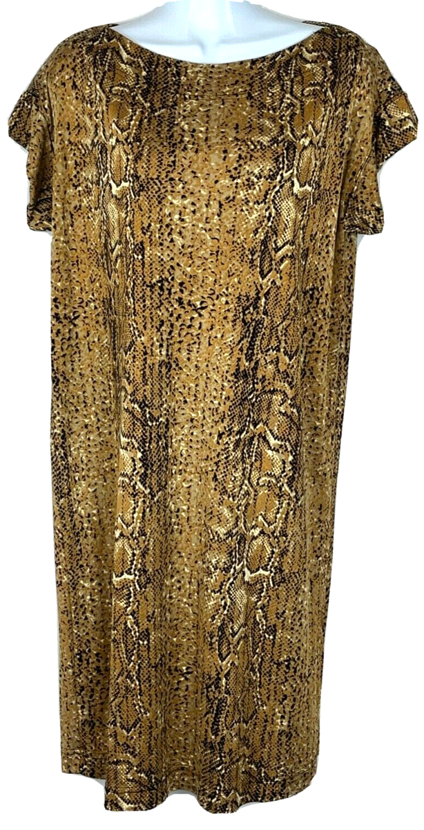 black and gold snake print dress Tory Burch Women's 100% Silk Python Midi Size M black slytherin black snake dress