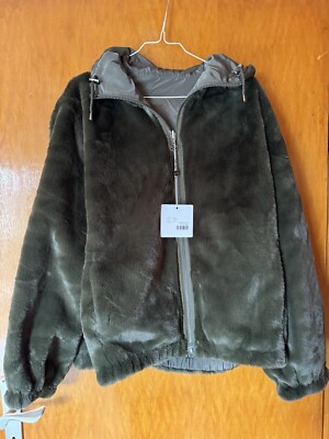 THOM by Thomas Rath Wendejacke in Größe 42 oliv mit Teddyfell NEU
