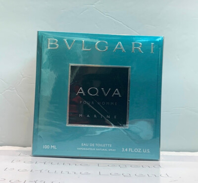 AQVA MARINE POUR HOMME FOR MEN BY BVLGARI 3.4 FL.OZ EDT SPRAY SEALED SKU2953