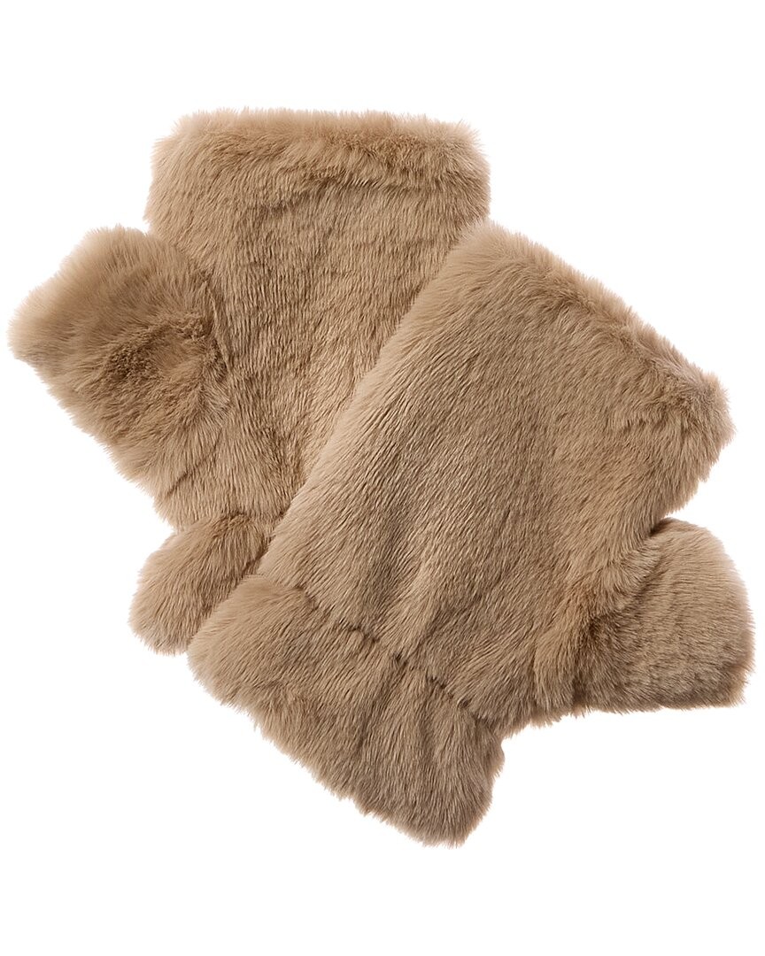 La Fiorentina Fingerless Mittens Womens Brown 5790₽