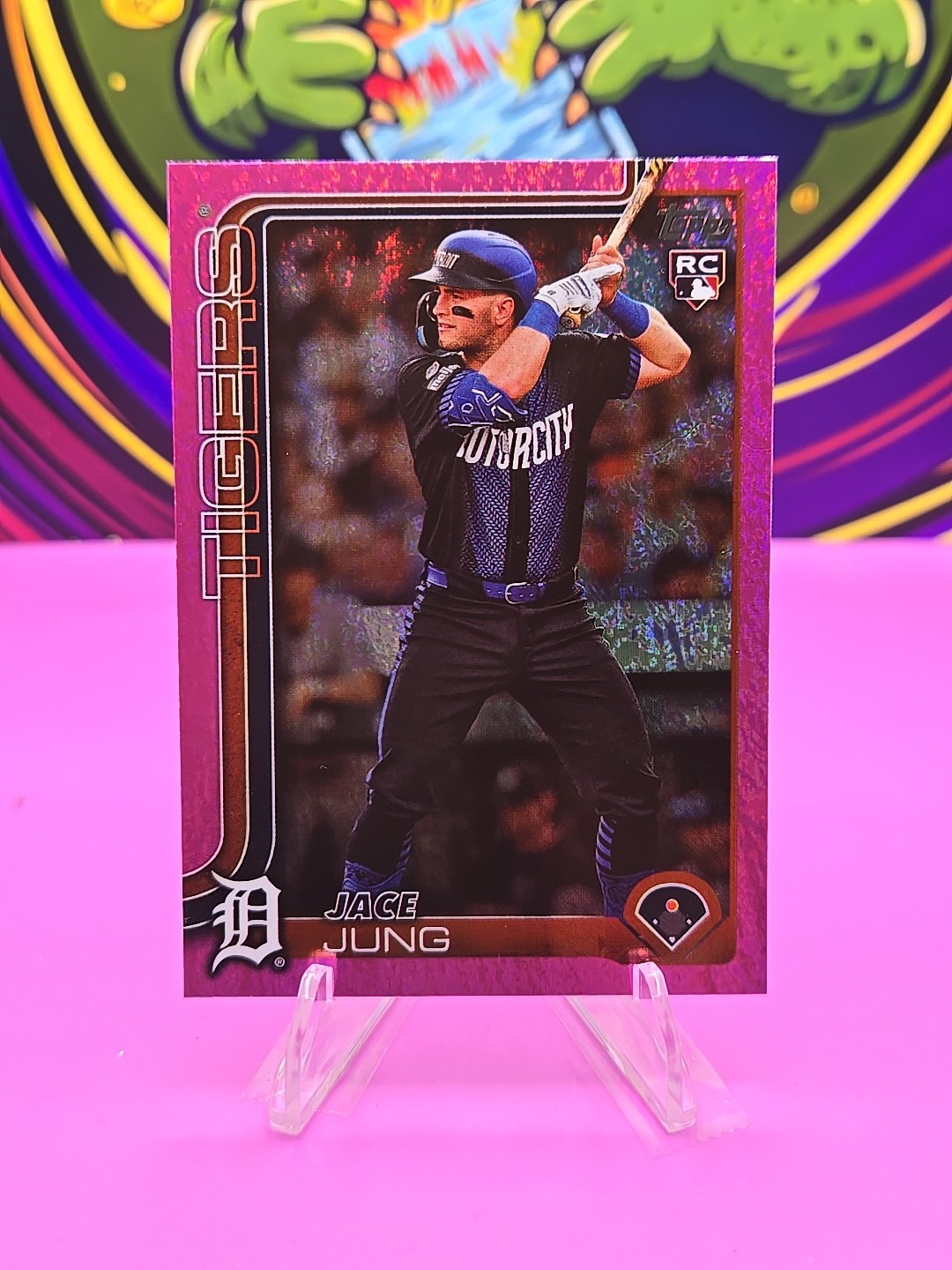 2025 Topps Series 1 - Jace Jung #80 Pink Holo Foil (RC)