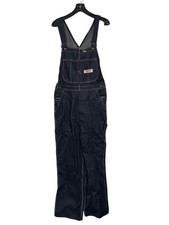 Vintage Big Mac Mens Denim Workwear Bib Overalls W32 L30 Dark Wash