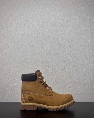 Size 9.5 Louis Vuitton Timberland 6'' Ankle Boot Wheat Monogram