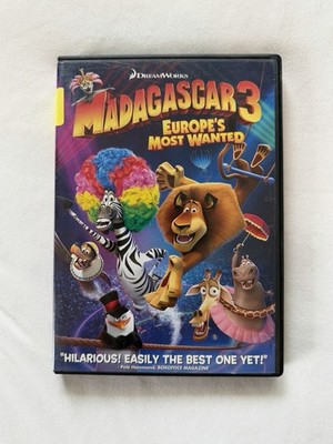 DreamWorks Madagascar 3 Europe's Most Wanted DVD PG Widescreen 93 min 2012