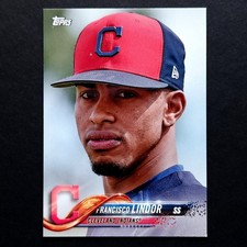 2018 Topps Francisco Lindor #15 Cleveland Indians MLB Baseball Card