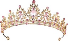 Crystal Rhinestone Tiara Crown Headband for Women Girls