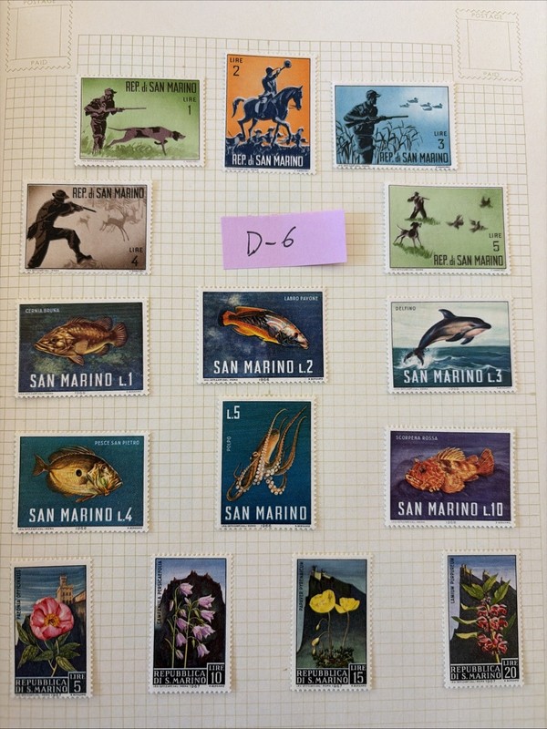Republic Of San Marino Stamps Mint 