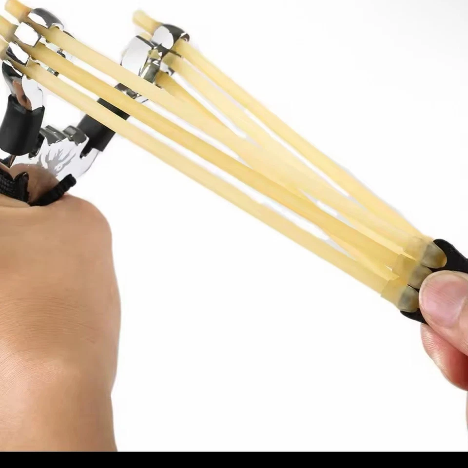 High-Power Aluminum Alloy Slingshot with Rubber Bands - Precision Fishing - Image 2 of 4