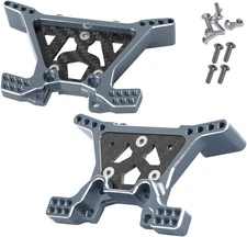 Aluminum Front Rear Shock Tower Mounts Titanium - (Shock Mounts) 