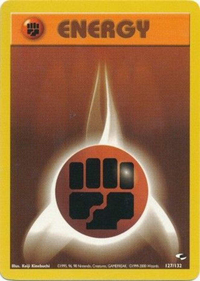 Fighting Energy - 127/132 - Common - Unlimited Edition - Moderately Played