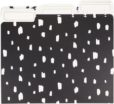Fashion File Folders, 1/3-Cut Tabs in Assorted Positions, Letter Size, Office Su