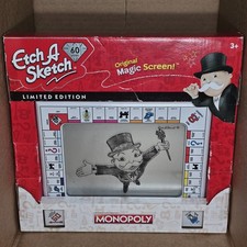NEW 2020 Monopoly Etch A Sketch 60th Anniversary Drawing Screen/Physical Art Toy