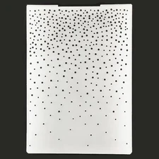 Merry Christmas Snowfall Snowflake Dots Background Plastic Embossing Folders for