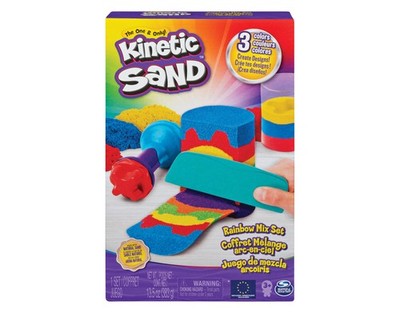 Spinmaster Sand Kinetic Rainbow Mix Set modellieren Spiel Kinder ab 7 Jahren