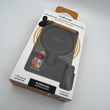 NEW myCharge - MagLock 9000mAh Wireless Portable MagSafe Charger - Graphite Unop