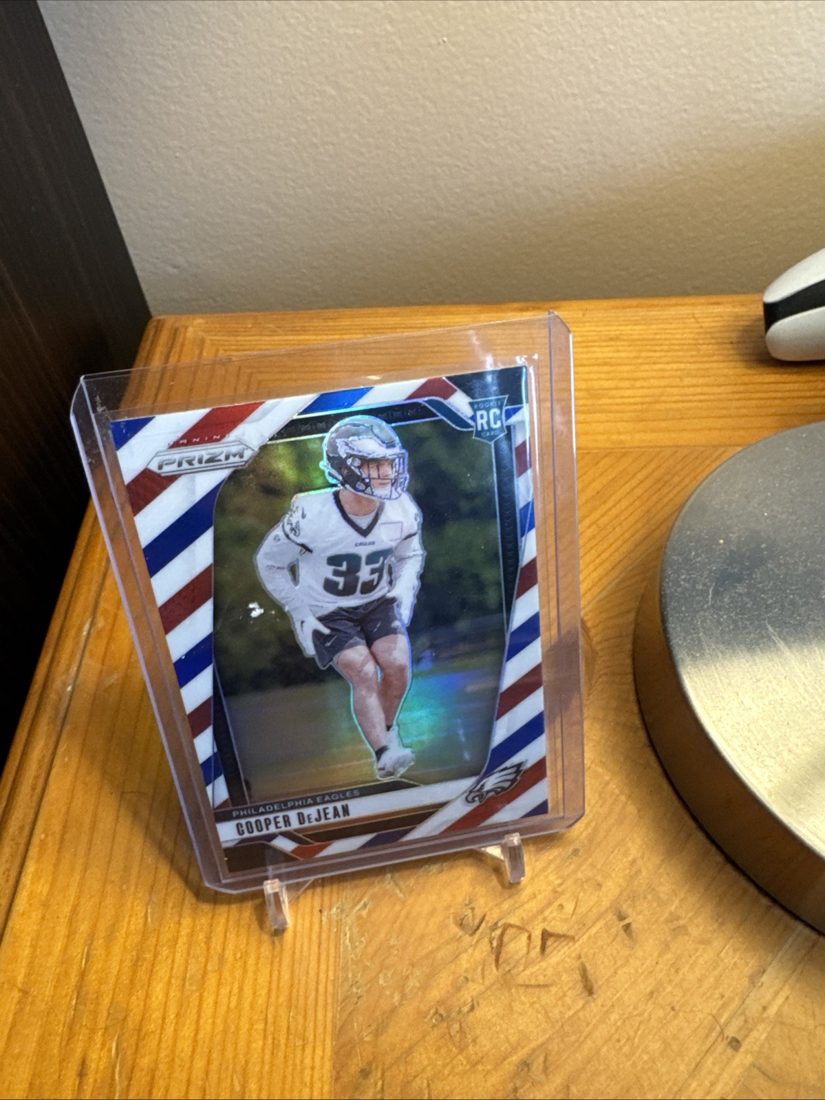 2024 Panini Prizm - Rookies Cooper DeJean #321 Red White & Blue Prizm (RC)