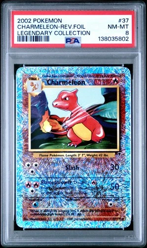 2002 Pokemon Legendary Collection #37 Charmeleon Legendary Collection PSA 8