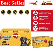 Complete Nutrition Wet Dog Food for Senior Dogs - Mixed Flavors in Loaf, 2400g 3.75 per kilo
