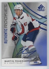 2019-20 SP Game Used Authentic Rookies Blue Martin Fehervary #123 Rookie Auto RC