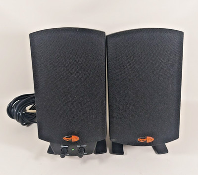 Klipsch ProMedia 2.1 THX Speakers Set of 2 Desk Shelf Controller Mod No Sub