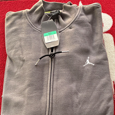 Jordan Men's Full Zip Hoodie Gray Colorblock Long Sleeve Regular XL
