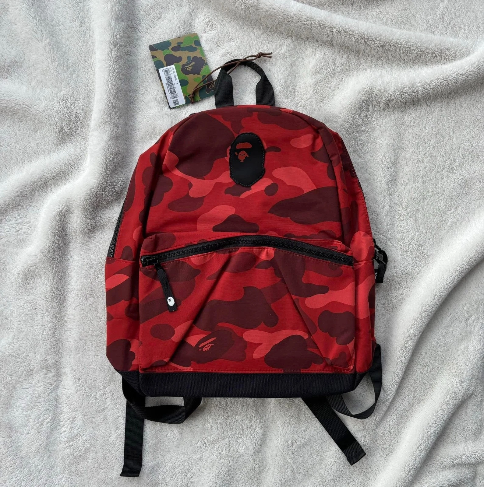 Bape Red/Black Camo Ape Head Backpack Bag - Authentic - New
Opens in a new window or tab