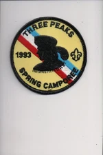1993 Three Peaks Spring Camporee patch