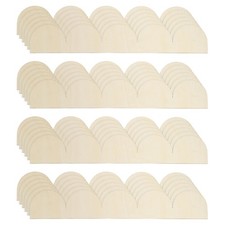 24Pcs Decorative Wood Trim, Unfinished Scalloped Wood Molding (15.75" x 2.56")