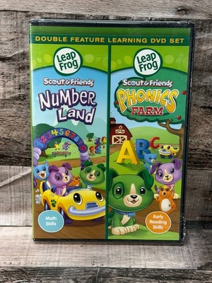 Leapfrog Double Feature Learning DVD Number Land & Phonics Farm
