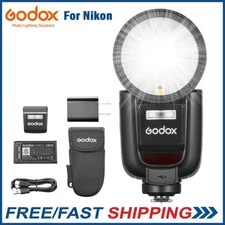 Godox V1 Pro V1Pro-N TTL Round Head On-Camera Flash Light Speedlite For Nikon