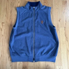 Fairway and Greene Golf Vest Naples National Blue Mens Medium Full-Zip