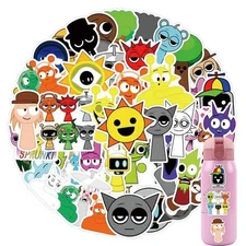 Generic Nsincredibox Sprunki Cartoon Animal Vinyl Stickers 57pcs for Kids