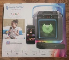 Singing Machine Cube Bluetooth Karaoke System Including Wireless Mic SML668G