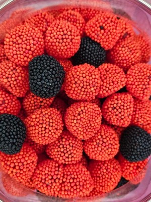 Black & Raspberries Jelly Sweets - Classic Juicy Fruit Gums | Retro Pick n Mix