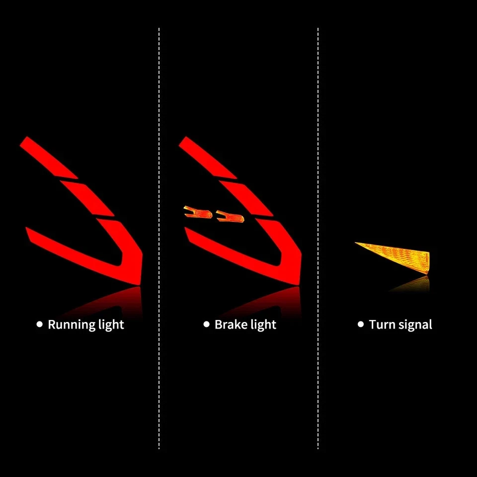 SMOKED Lens LED Tail Lights For Ford Fiesta Hatchback 2011-2019 Rear Lamp Foto 4 de 4