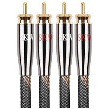 Versatile 3.2ft RCA Cable - Braided, Male-to-Male for Audio/Video Connection