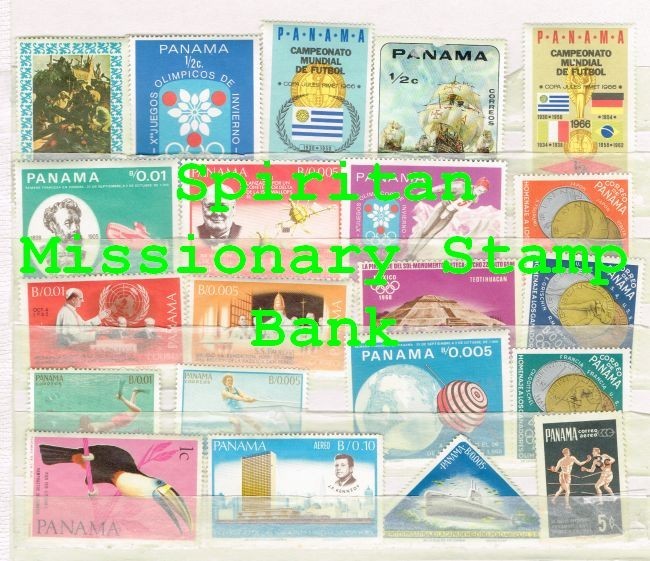 Panama Stamps: 21 Assorted Unpostmarked Hinged Postage (12-486)