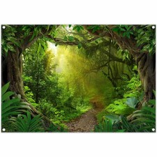 Swepuck 7x5ft Jungle Forest Photography Backdrop Tropical Rainforest