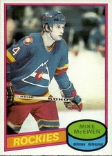 1980-81 O-Pee-Chee SET BREAK #185 Mike McEwen NMMT
