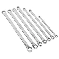 Sealey Doppel-End-RingschlüSsel-Set 7-Tlg. Extra-Lang Metrisch AK6311