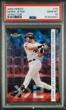 2002 Topps Finest Derek Jeter PSA 10 Gem Mint Xfractor /299 POP 13
