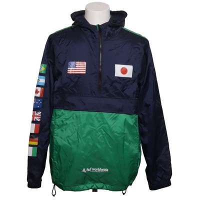 HUF, Anorak, Größe: M, Blau/Grün/Mehrfarbig, Polyamid/Polyester, Sonstiges #axf