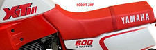 HOUSSE DE SELLE rouge / neuve YAMAHA  XT 600 2KF avec sangle
