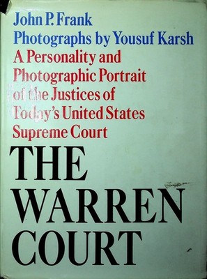 John P Frank / Warren Court Personality and Photographic Portrait Signed 1st ed