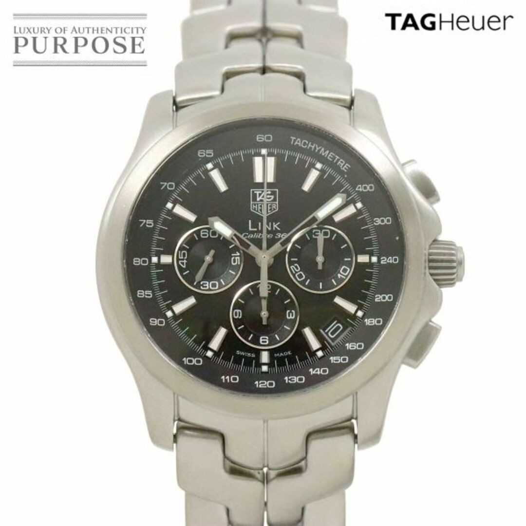 TAG Heuer Link Chronograph Caliber 36 CT511A Black Automatic Men's Watch with Date