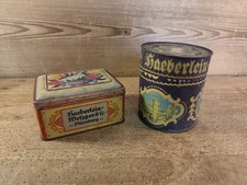 Lot Haeberlein Metzger A.G. N&uuml;rnberg Blechdose Reklame Dose Lebkuchen Schokolade
