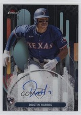 2025 Topps Finest Black Refractor 9/10 Dustin Harris #FA-DH Auto 01mu